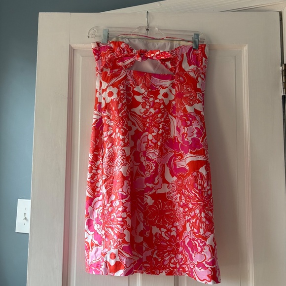 Lilly Pulitzer strapless dress size 2 - Picture 2 of 8